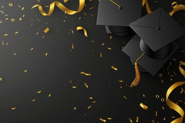 graduation poster template with large copy space for text