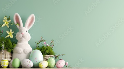 easter poster template with large copy space for text