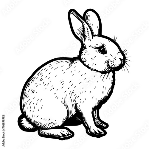 engrave rabbit illustration