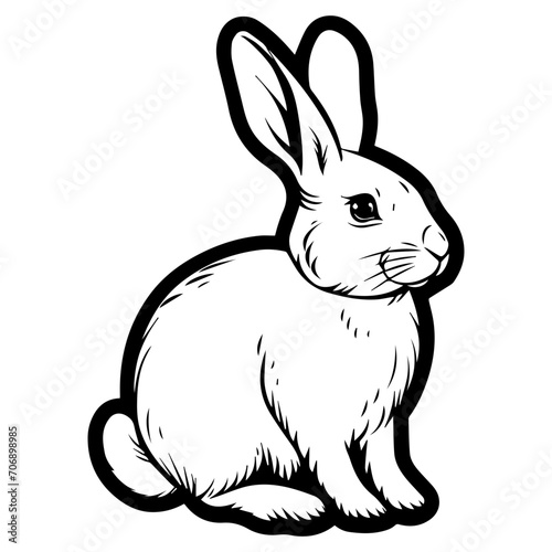 engrave rabbit illustration