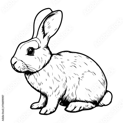 engrave rabbit illustration