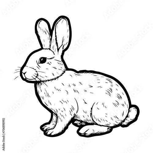 engrave rabbit illustration