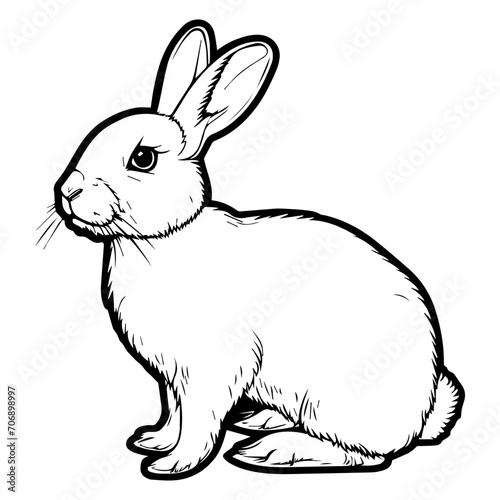 engrave rabbit illustration