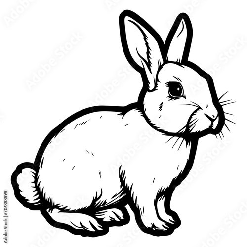 engrave rabbit illustration