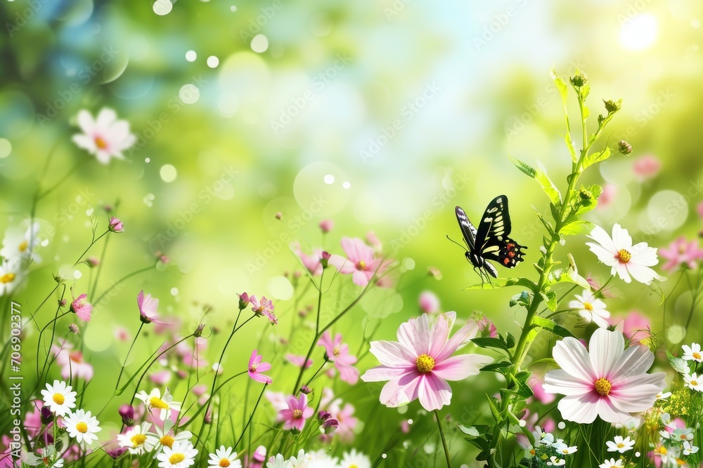 spring poster template with large copy space for text spring poster template with large copy space for text