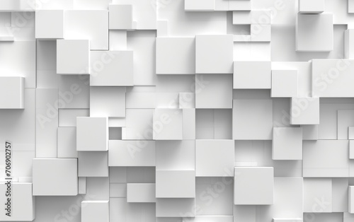 white 3D square boxes for walls backdrop