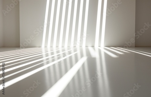 white striped floor with light shining on it