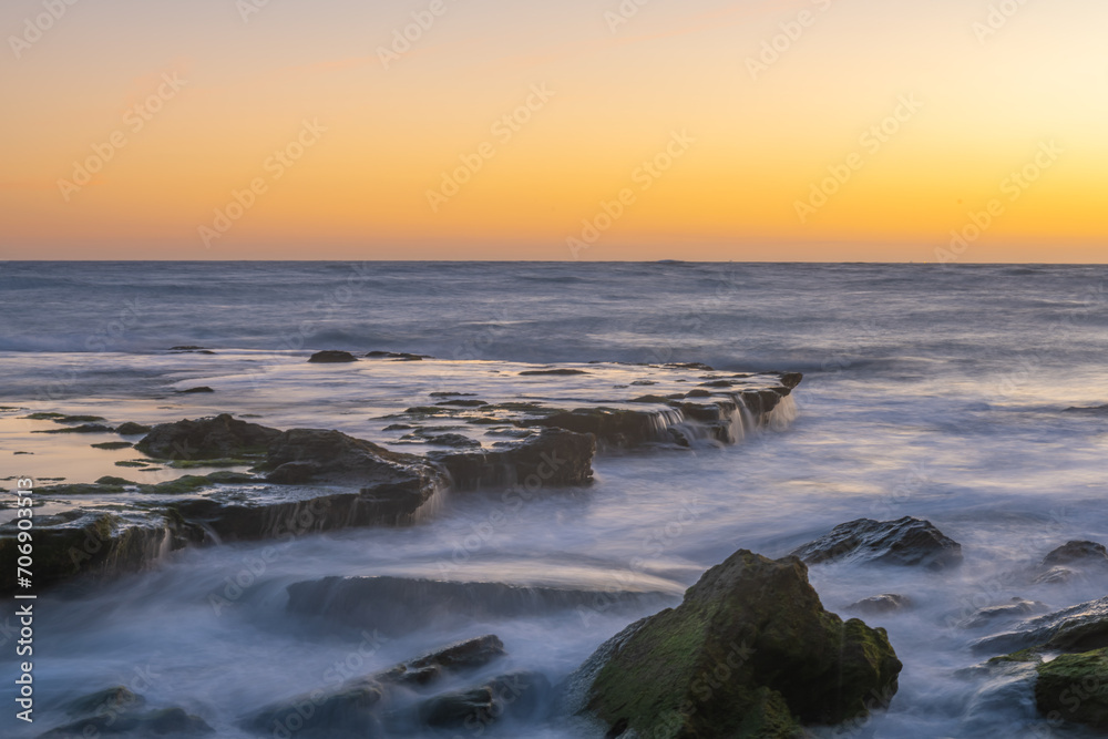 Sunset on the Trafalgar coast in Barbate - Cadiz
