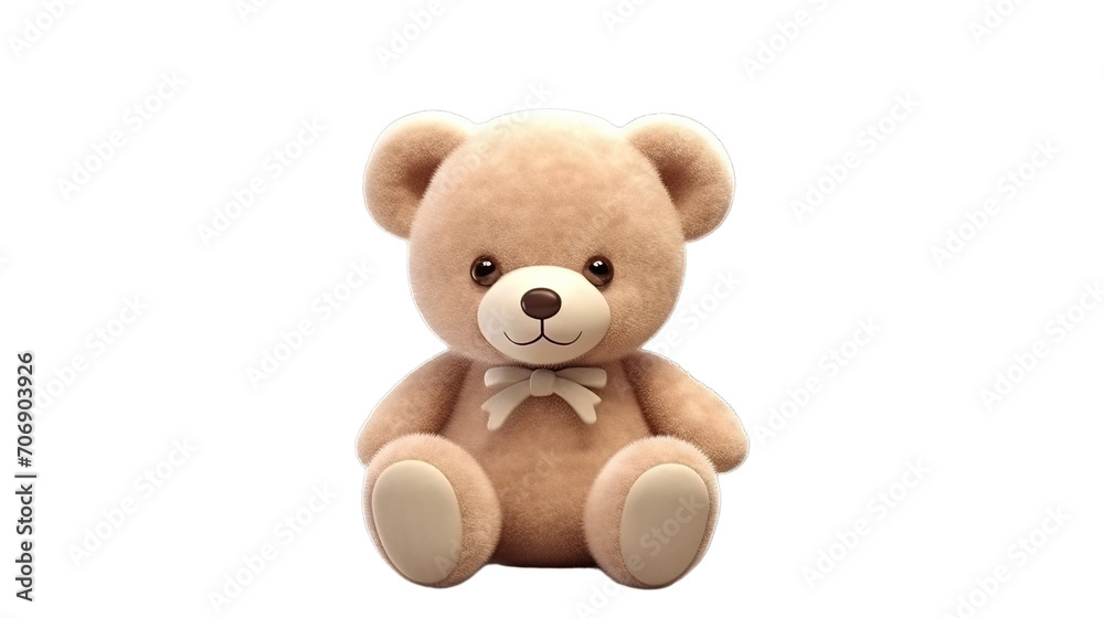 Teddy Day isolated on transparent background, Generative ai. Teddy Day isolated on transparent background, Generative ai.