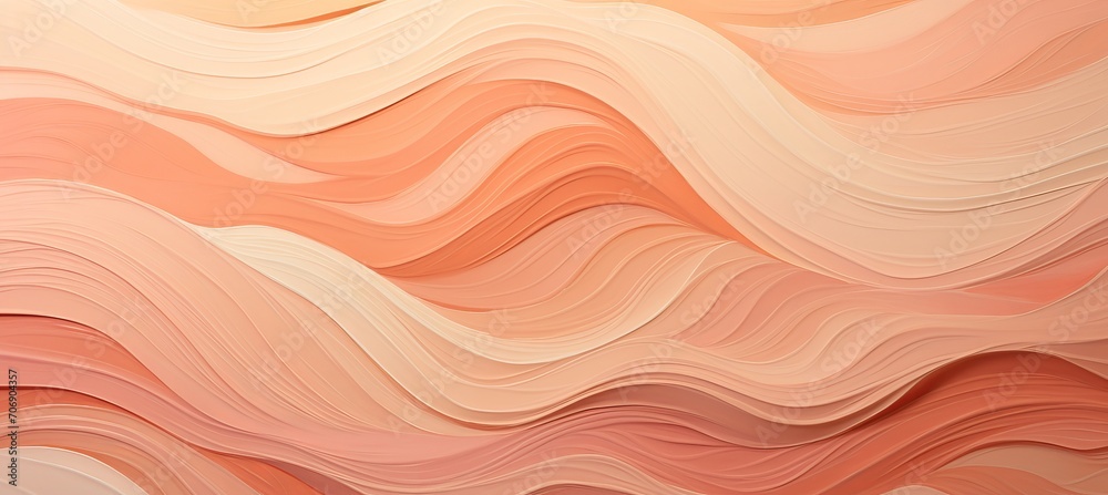 Soft waves in peach fuzz color palette dynamic and serene abstract pattern, modern and inviting Soft waves in peach fuzz color palette dynamic and serene abstract pattern, modern and inviting