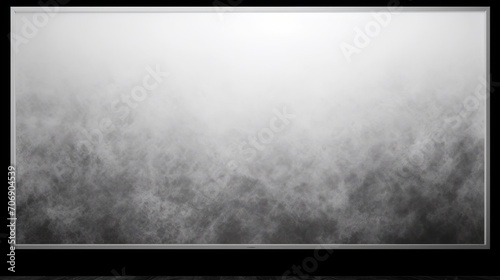 Blank blackboard with smoke on dark background. illustration. Generative AI