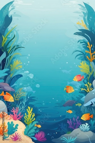 Greeting Card Background Template Illustration With Copy Space