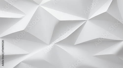 Abstract white polygonal background. 3d rendering, illustration. Generative AI