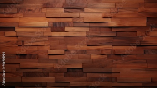 Wooden texture. Seamless square background. illustration. Generative AI