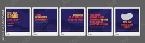 Set of Instagram Carousel Post, editable social media instagram carousel post,Editable social media carousel post for business.