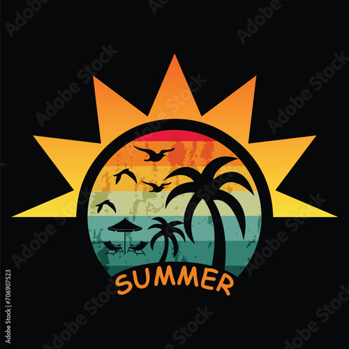 Summer tshirt design
