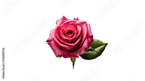 Rose Day isolated on transparent background  Generative ai.
