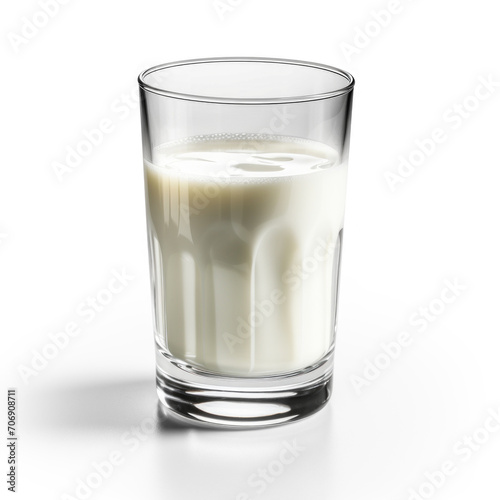 A glass of warm milk with transparency intact, crafted for use on colored backgrounds, accessible in PNG format
