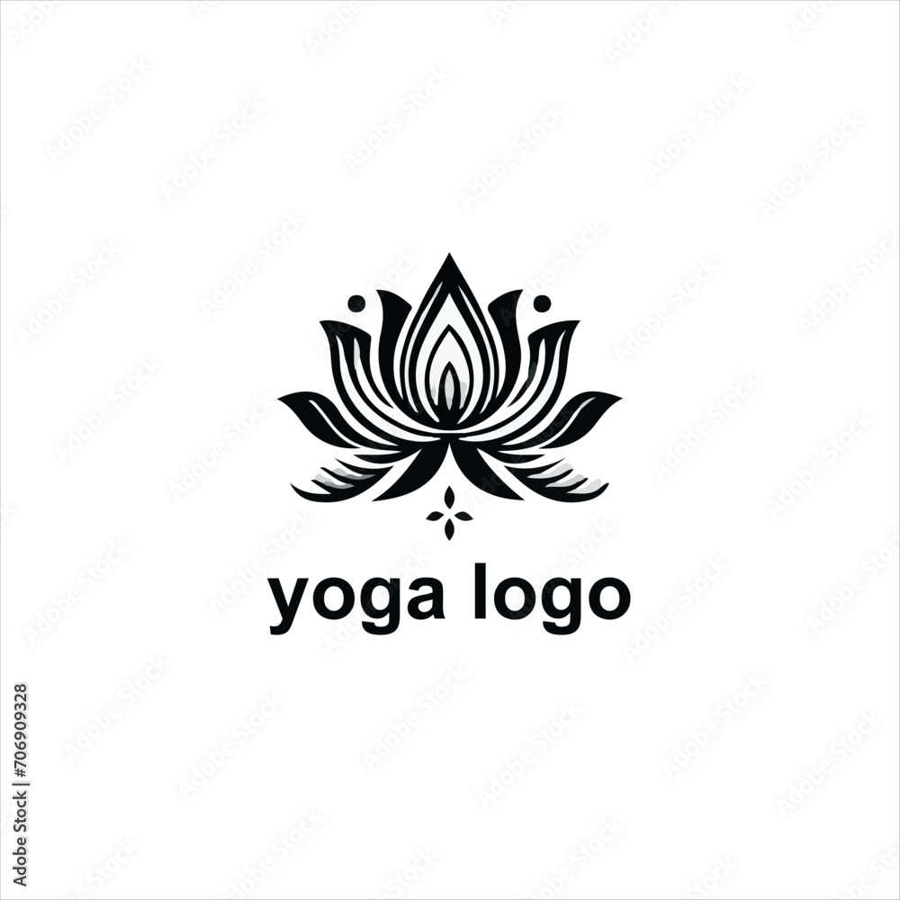 Obraz premium Vector yoga and wellness logo branding identity corporate vector design