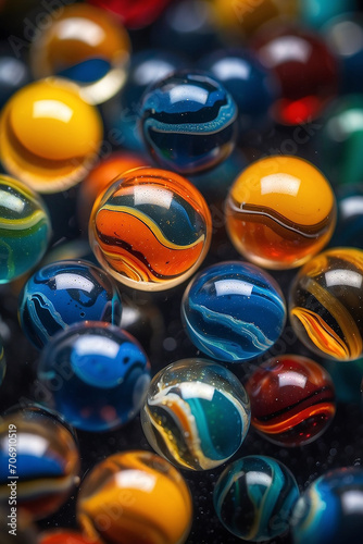 Marbles with Fluid Interiors