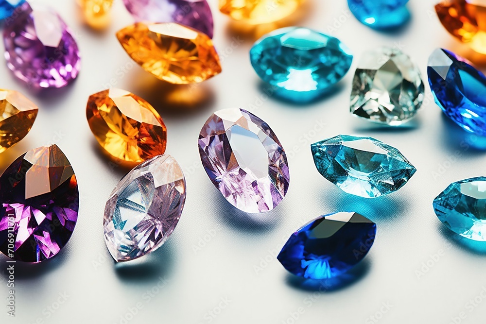 Jewel on black shine color, Collection of many different natural gemstones amethyst, lapis lazuli, rose quartz, citrine, ruby, amazonite, moonstone, labradorite, chalcedony, blue topaz Jewel on black shine color, Collection of many different natural gemstones amethyst, lapis lazuli, rose quartz, citrine, ruby, amazonite, moonstone, labradorite, chalcedony, blue topaz