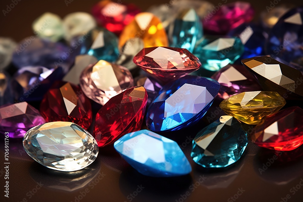 Jewel on black shine color, Collection of many different natural gemstones amethyst, lapis lazuli, rose quartz, citrine, ruby, amazonite, moonstone, labradorite, chalcedony, blue topaz Jewel on black shine color, Collection of many different natural gemstones amethyst, lapis lazuli, rose quartz, citrine, ruby, amazonite, moonstone, labradorite, chalcedony, blue topaz