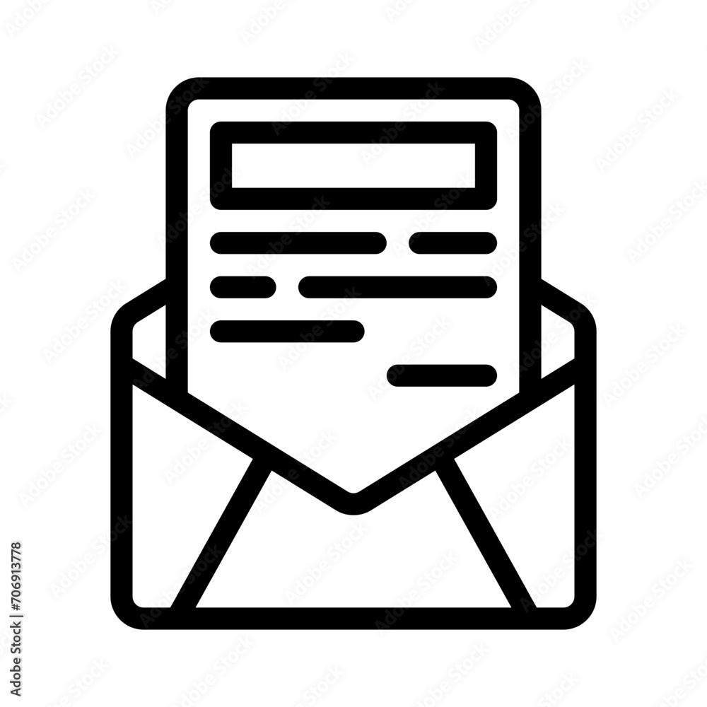 envelope line icon