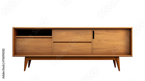 cabinet furniture Interior design concept furniture for living isolated on clear png background and transparent background, AI generative.