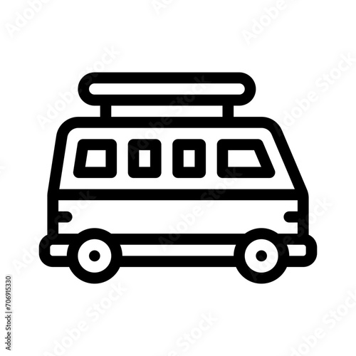 campervan line icon