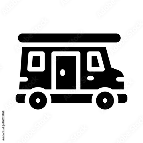 campervan glyph icon
