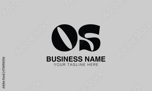 OS o os initial logo | initial based abstract modern minimal creative logo, vector template image. luxury logotype logo, real estate homie logo. typography logo. initials logo photo