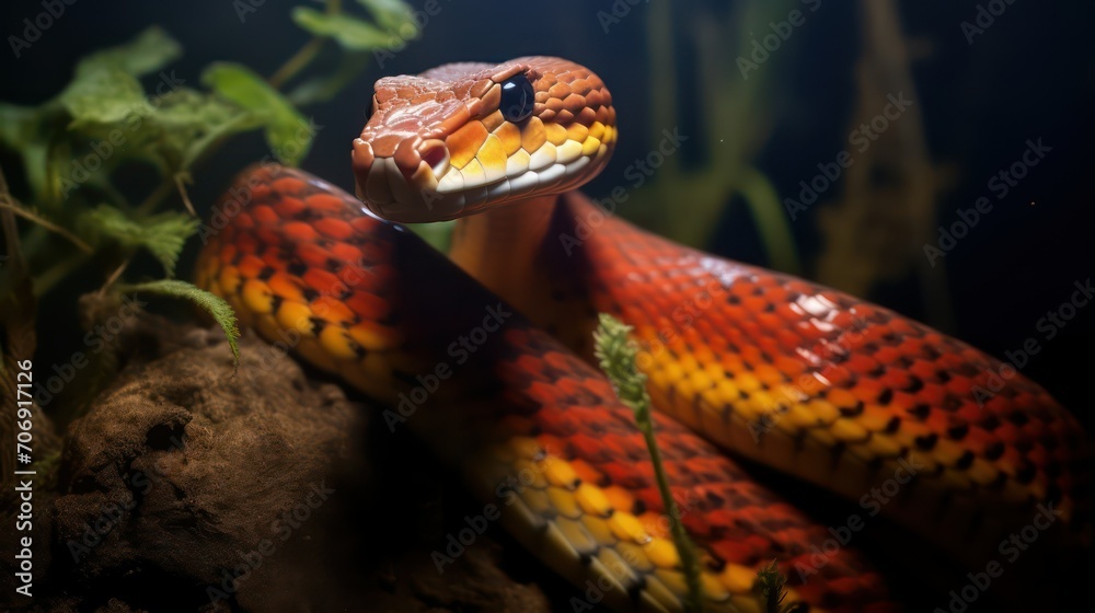 Fototapeta premium snake in the zoo