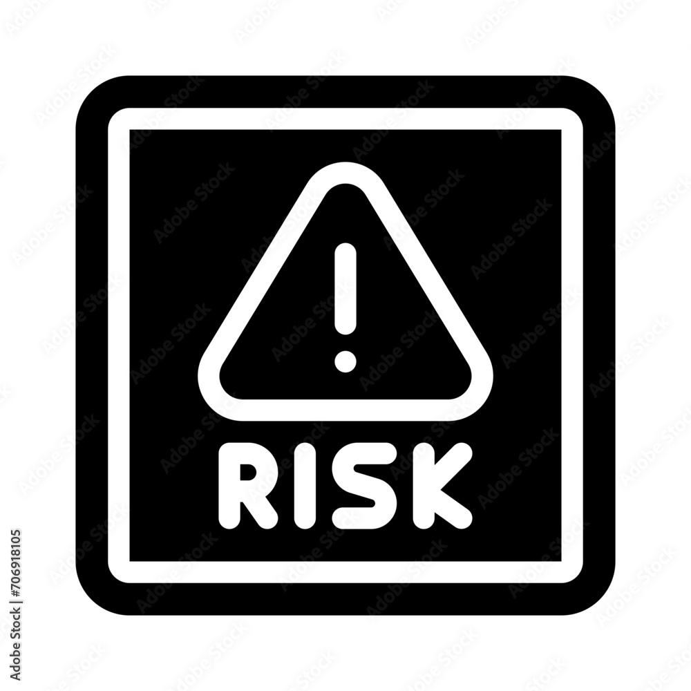 risk assessment glyph icon risk assessment glyph icon