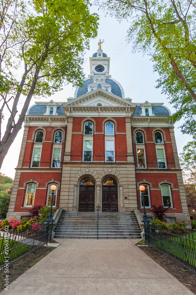 The old Warren County Courthouse in Warren, PA