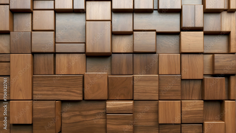 Highly Polished Wood Block Background Wallpaper Generative AI Highly Polished Wood Block Background Wallpaper Generative AI
