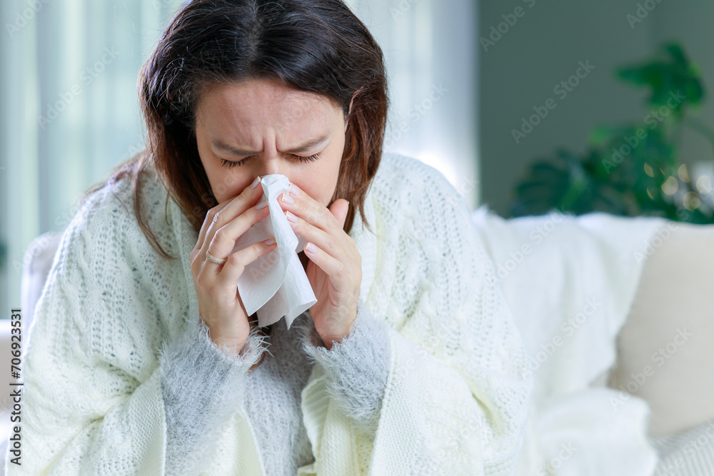Young woman suffering from cold Young woman suffering from cold