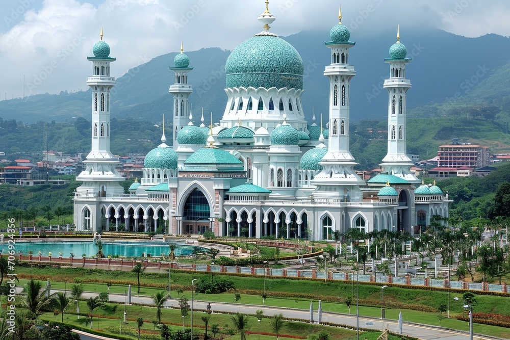 Mosque building exterior professional photography