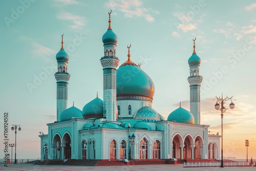 Mosque building exterior professional photography