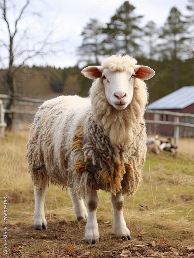 Gotland Sheep: Charmingly Woolly Farm Animals in the Swedish Countryside