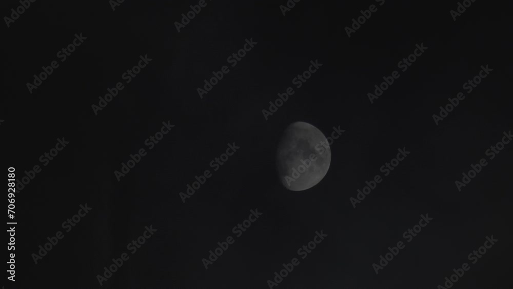 This stock video shows the moon in a black night sky. This video will decorate your nature-related projects. This stock video shows the moon in a black night sky. This video will decorate your nature-related projects.