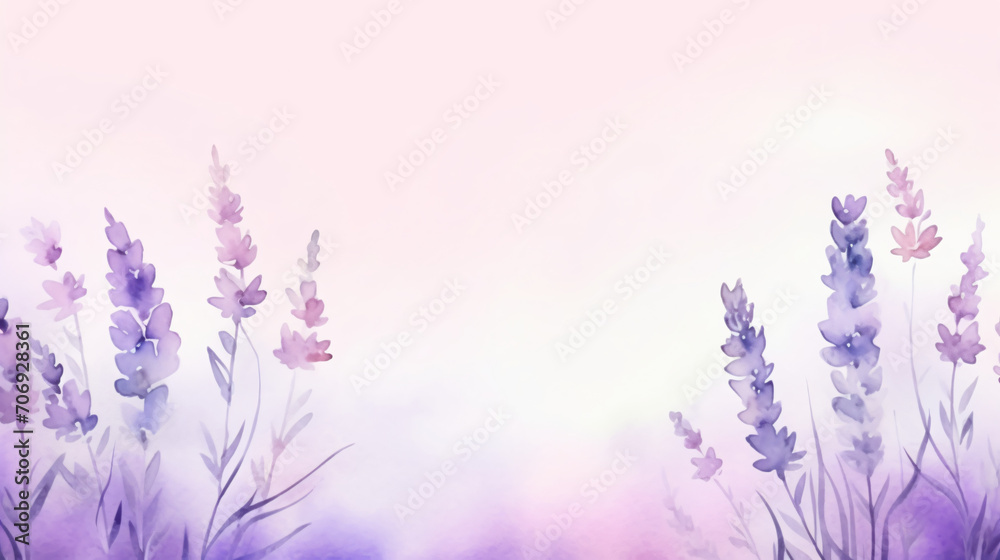 Watercolor lavender background