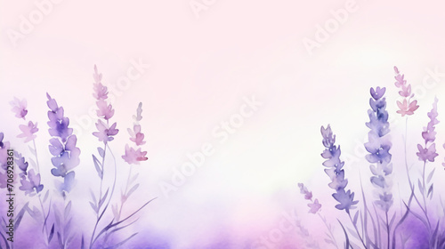 Watercolor lavender background