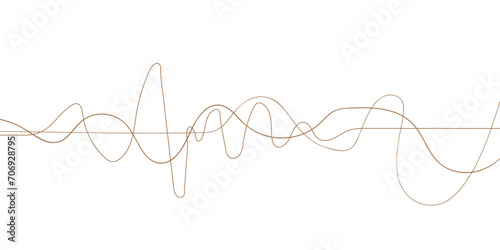 Curve wave seamless pattern. Thin line wavy abstract vector background. Curve wave seamless pattern. Line art striped graphic template. Vector illustration