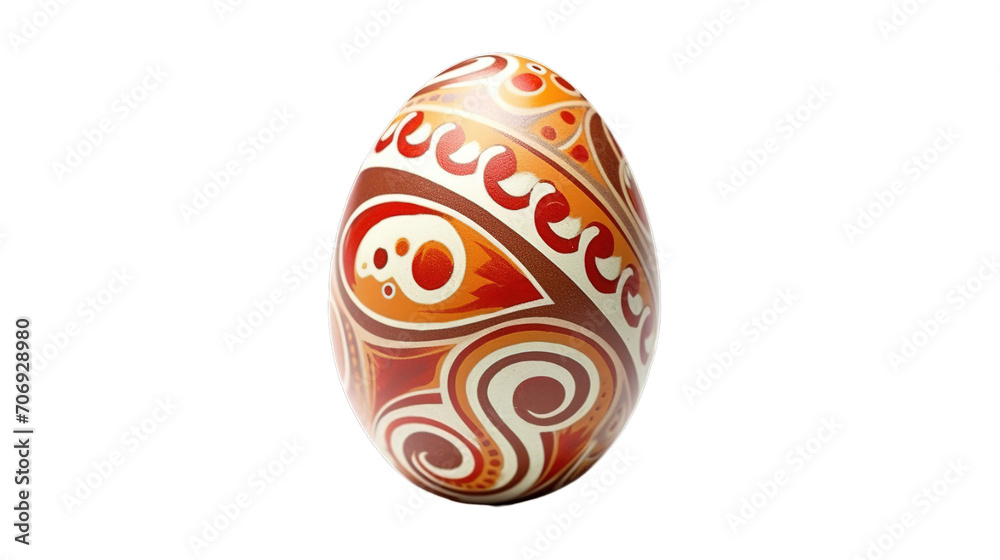 Easter egg isolated on transparent background, Generative ai. Easter egg isolated on transparent background, Generative ai.