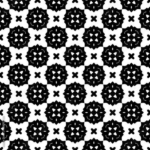 Monochrome pattern  Abstract texture for fabric print  card  table cloth  furniture  banner  cover  invitation  decoration  wrapping.seamless repeating pattern.Black and white color.