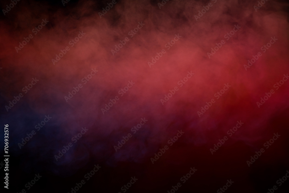 Blue and purple steam on a black background. Blue and purple steam on a black background.