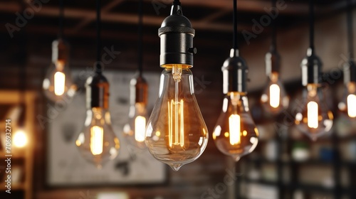 Light bulb interior design consultation a service. AI generated