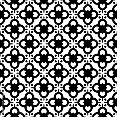 Monochrome pattern  Abstract texture for fabric print  card  table cloth  furniture  banner  cover  invitation  decoration  wrapping.seamless repeating pattern.Black and white color.