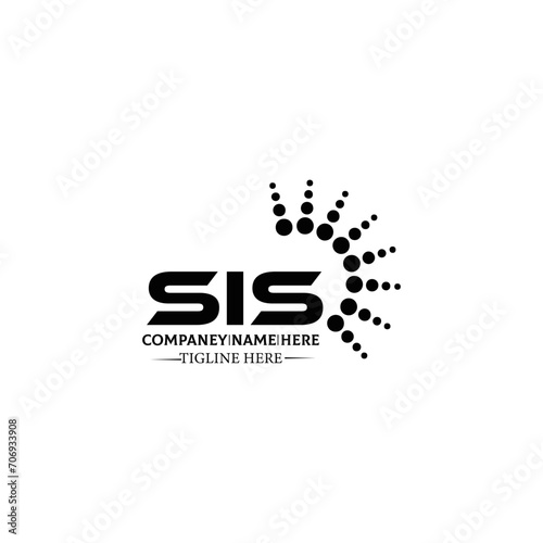 SIS logo. S I S design. White SIS letter. SIS, S I S letter logo design. Initial letter SIS letter logo set, linked circle uppercase monogram logo. S I S letter logo vector design. 