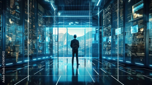 Virtual data rooms use virtual data rooms to securetu. AI generated © StarStockArt